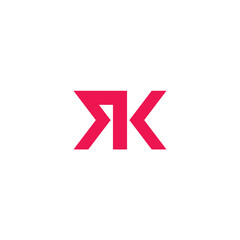 Obraz premium RK logo Simple