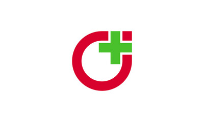 Creative Vector Illustration Logo Design. Letter C Letter i Medical Hospital Element