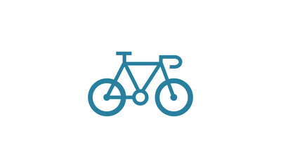 Creative Vector Illustration Logo Design. Bycycle Vector Shape Simple