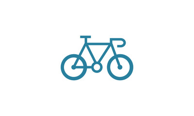 Fototapeta premium Creative Vector Illustration Logo Design. Bycycle Vector Shape Simple