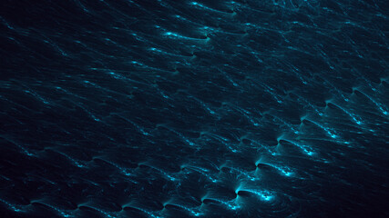 3D rendering abstract colorful fractal light background