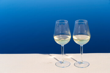 two glasses of wine