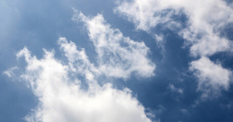 Blue sky background with clouds