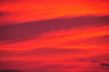 Obraz premium 夕焼け雲