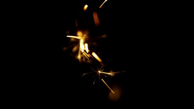 Sparks 4K 06 looped. Red hot sparks at grinding steel material. Use them as over-layer, with blending mode (add, screen&hellip;). 

- 4K Resolution(3840x2160)
- 25 FPS
- Alpha Channel
- Looped Video
