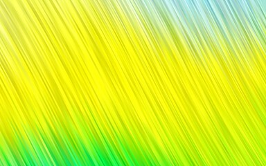 Light Green, Yellow vector background with abstract lines.