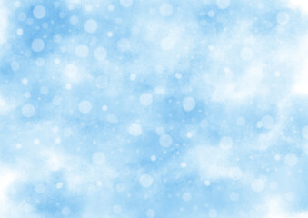 背景素材水彩テクスチャ_冬イメージ