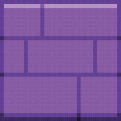Purple brick texture pixel art. Vector picture.