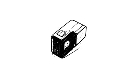 illustration of an action camera