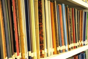 books in a library