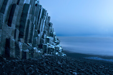 Reynisfjara, basalt beach in iceland