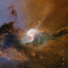 Obraz premium Deep space background. Elements of this image furnished by NASA