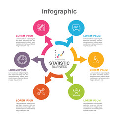 Modern infographic for Business project