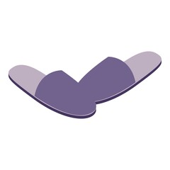 Home slippers icon. Isometric illustration of home slippers vector icon for web