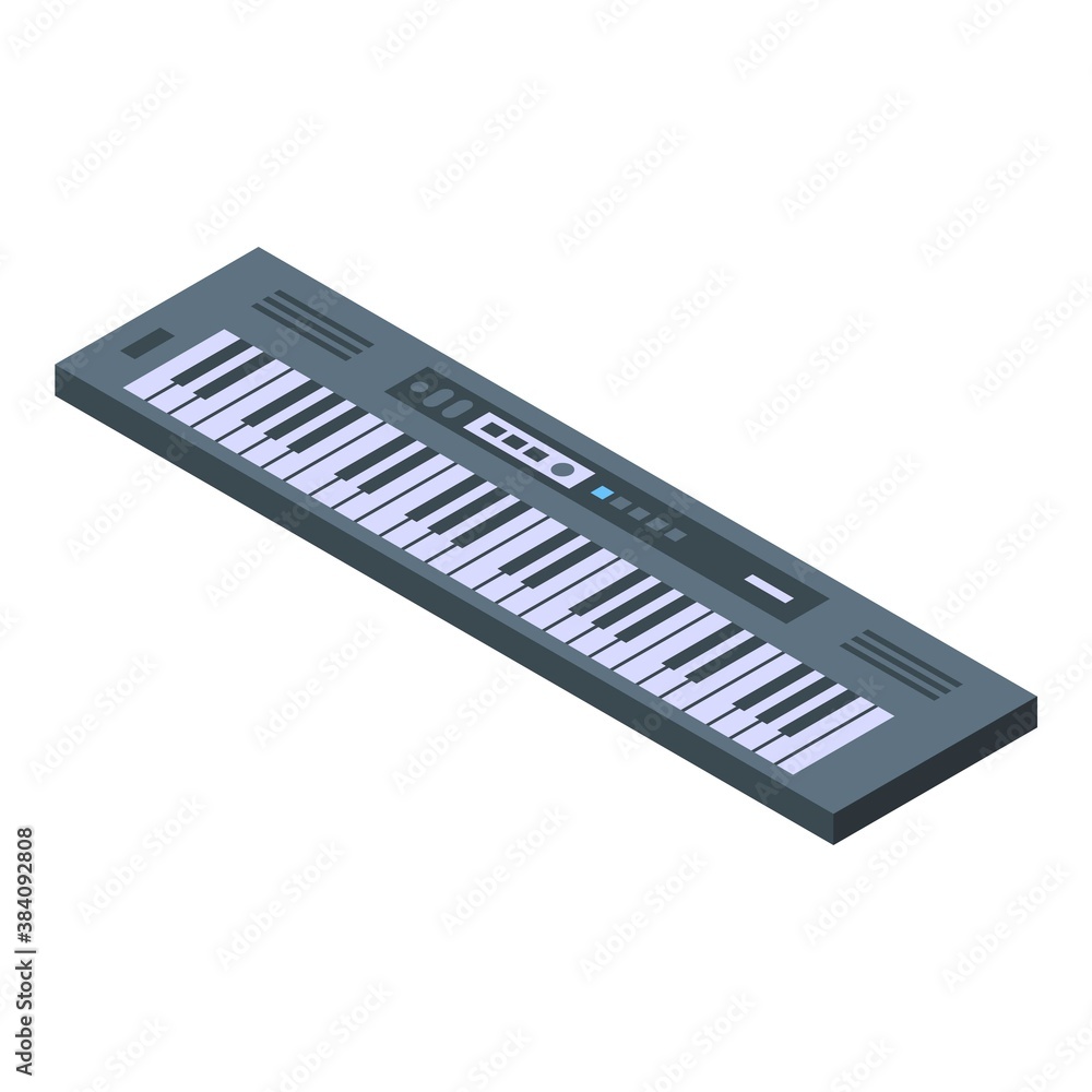 Aufkleber synthesizer icon. isometric of synthesizer vector icon for web design isolated on white background