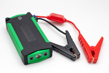 Emergency charger booster for car. Portable car jump starter