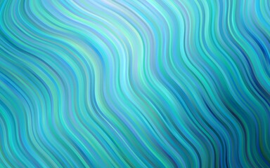 Light BLUE vector background with liquid shapes.