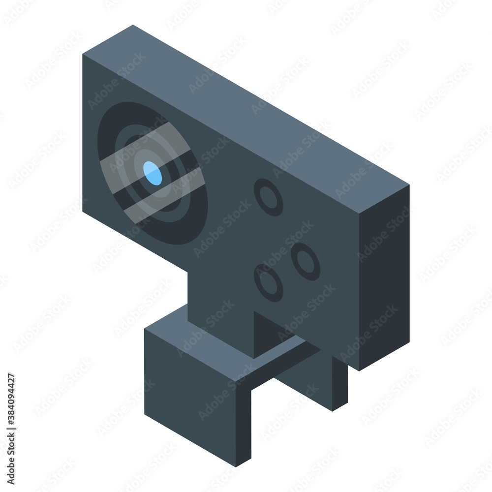Poster stream web cam icon. isometric of stream web cam vector icon for web design isolated on white backgr
