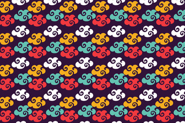 Seamless cloud pattern. suitable for backgrounds and wallpapers.