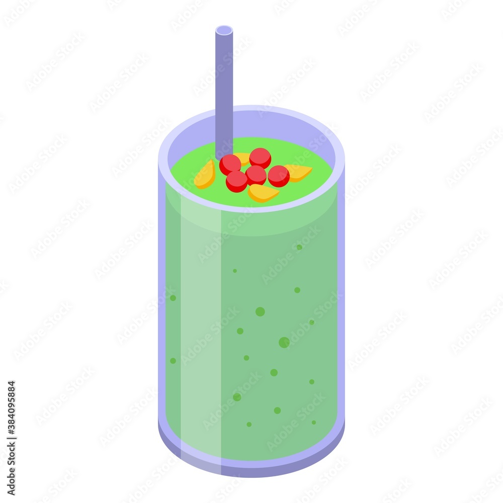 Poster arugula smoothie icon. isometric of arugula smoothie vector icon for web design isolated on white ba