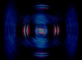 Blue whirlwind. Graphic digital abstract background	