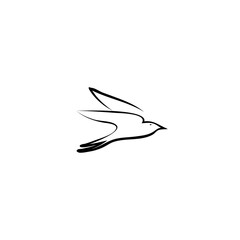 creative logo design Swallow bird logo vector template illustration
