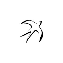 creative logo design Swallow bird logo vector template illustration