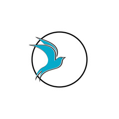 creative logo design Swallow bird logo vector template illustration
