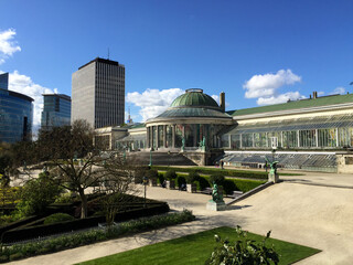 Botanical Garden of Brussels main building, Public park in Brussels Belgium