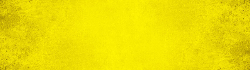 Abstract grunge yellow watercolor painted paper texture background banner template pattern