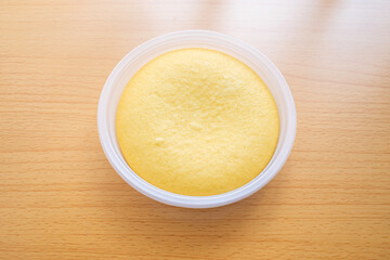 A plate of nutritious breakfast millet cakes