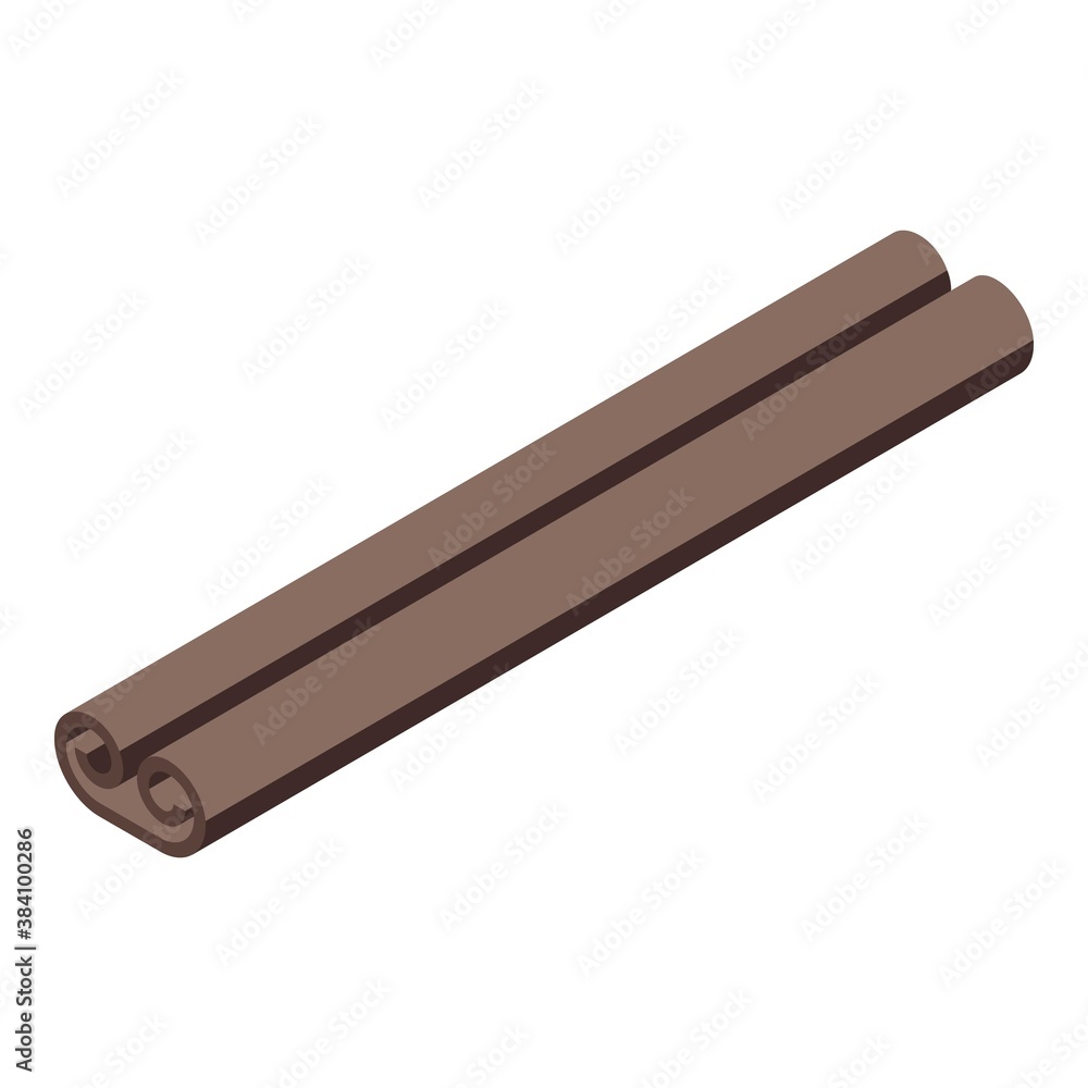 Poster dry cinnamon icon. isometric of dry cinnamon vector icon for web design isolated on white background