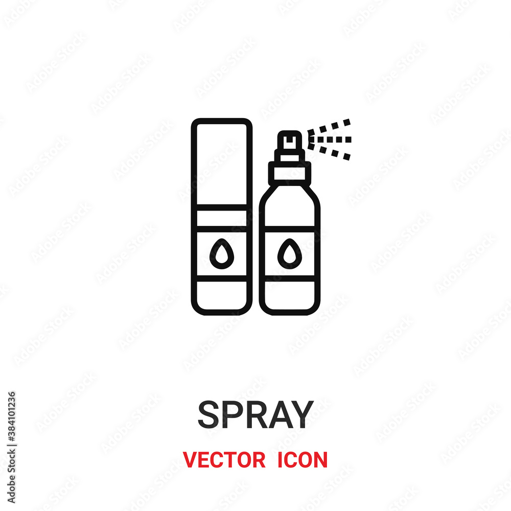Poster c icon vector symbol. spray symbol icon vector for your design. modern outline icon for your website