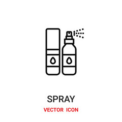 c icon vector symbol. spray symbol icon vector for your design. Modern outline icon for your website and mobile app design.