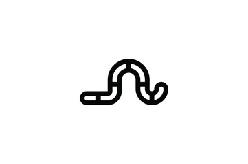 Spring Outline Icon - Worm
