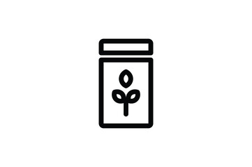 Spring Outline Icon - Seed