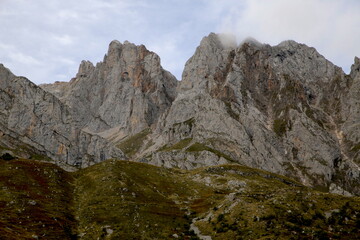 Top of the mountain, mountain peak