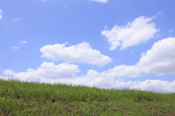 草原と空