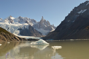 Hiking during Austral Autumn around El Chalten, Laguna de Los Tres and Fitz Roy Mountains in Patagonia, Argentina