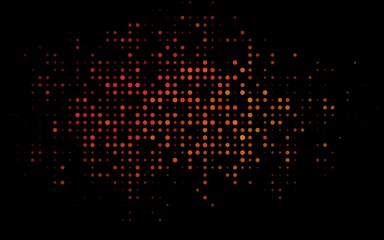 Dark Pink, Yellow vector cover with spots.