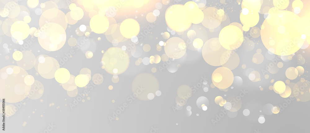 Wall mural abstract blurred light element that can be used for cover decoration bokeh background vector