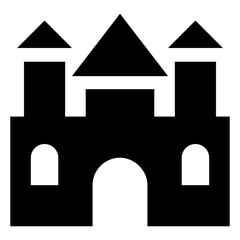 
A huge gate of an amusement park entrance 
