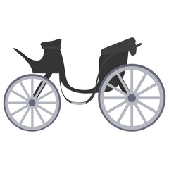 
A vintage transport either ride by horse or man, tonga 
