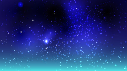 夜空の星々または宇宙（幻想的）