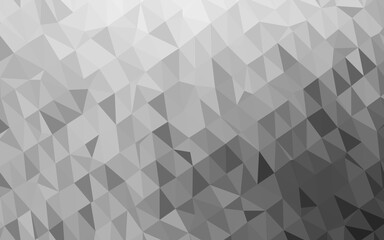 Obraz premium Light Silver, Gray vector triangle mosaic cover.