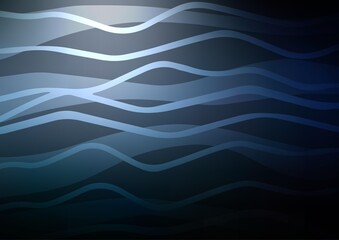 Dark BLUE vector cover with long lines.