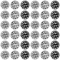 Leaves black pattern hand drawn nature seamless background
