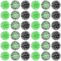 Leaves emerald pattern hand drawn nature seamless background