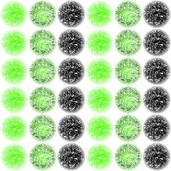 Leaves green pattern hand drawn nature seamless background 