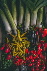rustic vegetables
